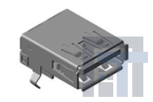 48405-0003 USB-коннекторы USB 3.0 F/A STD RA REC CH=3.91 15u'