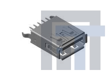 48408-0004 USB-коннекторы USB 3.0 F/A Vertical REC G/F