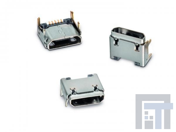 629105150521 USB-коннекторы WR-COM USB Micro SMT Type B Horiztl