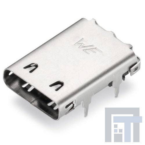 632723100011 USB-коннекторы WR-COM USB3.1 Type C SuperSpeed+ Rcpt