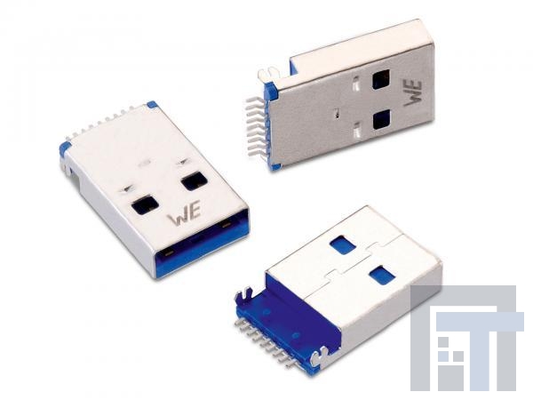 692112030100 USB-коннекторы WR-COM 3.0 TypeA SMT 9Pin Hztl Male WClip