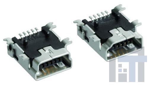 896-43-005-00-100001 USB-коннекторы RCPT MINI TYPE A SMT