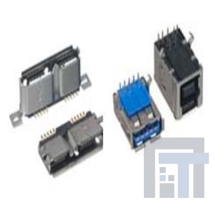 897-10-010-00-300002 USB-коннекторы MICRO USB 3.0,TYPE B VERT SMT, T/R