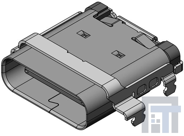 DX07B024XJ1R1300 USB-коннекторы HYBRID SMT/THRU-HOLE MID MNT - USB TYPE C
