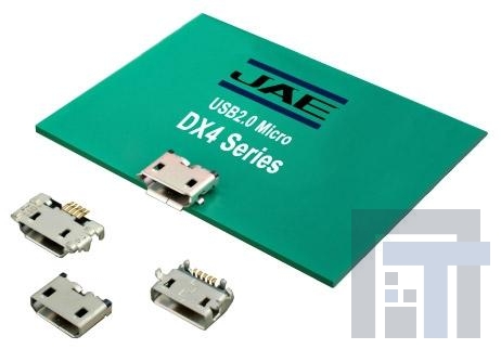 DX4R205JJ8R2000 USB-коннекторы microUSB 2.0 TYPE AB MIDMNT RCPT W/TAPER