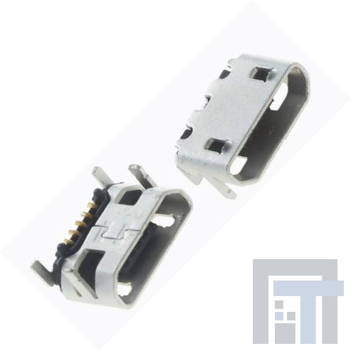 KMMX-BSMT35S-B30TR USB-коннекторы MICRO USB TYPE B SMT SHIELDED W/LONG TABS