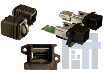 KUSB67X-AS1N-2-PM USB-коннекторы IP67 USB A SOCKET TO A SOCKET PUSH/PULL