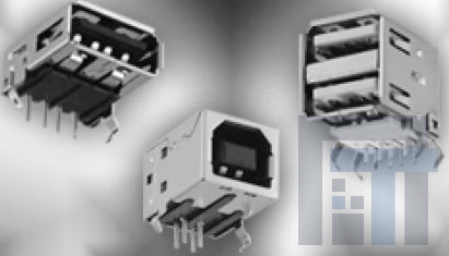 KUSBEX-ASFS1N-B30 USB-коннекторы SMT USB B-TYPE RWI 30U T&R