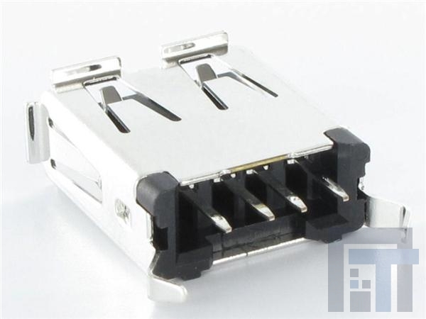 KUSBVX-AS1N-B30 USB-коннекторы A TYPE VERT BLK 30u SOCKET
