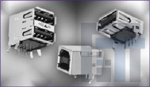 KUSBX-AP-KIT-SC-30 USB-коннекторы HT USB A-TYPE REC-SL UPRGT RT>BLK INS