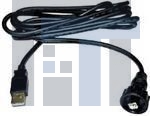 USBBF21BSCC USB-коннекторы Snap Cap Panel Mnt recpt blk shell