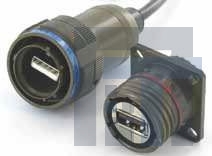 USBFTV22ZN USB-коннекторы Square flange Rcpt Soldering Term