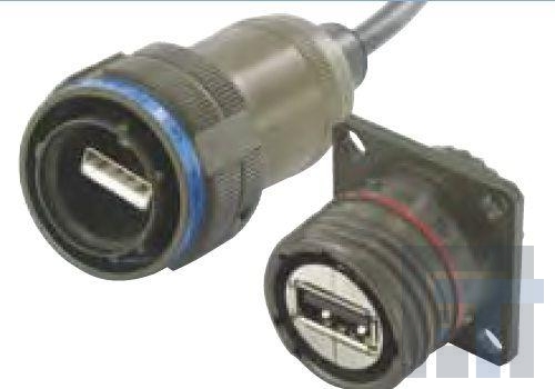 USBFTV2PEM2N USB-коннекторы USB Fld SQFlg Metal bkshl Solder Brd