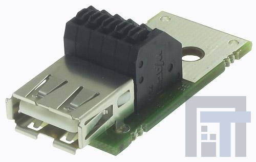 Y-CONUSB-PCB-11 USB-коннекторы USB TYPE A JACK W/PCB TERMINALS