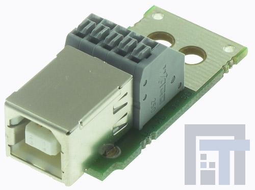 Y-CONUSB-PCB-21 USB-коннекторы USB TYPE B JACK W/PCB TERMINALS