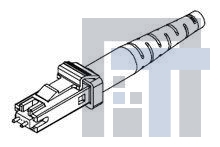 106002-3030 Волоконно-оптические соединители MT-RJ CONNECTOR MM M R MM MALE BLACK BOOT