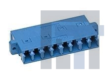 106121-0200 Волоконно-оптические соединители LC 8 PORT ADAPTER SCREW Mnt BLUE