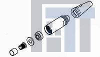 1828700-1 Волоконно-оптические соединители CABLEADAPTERKIT,PLUG 5 MM