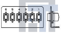 504621-1 Волоконно-оптические соединители BRACKET MPO RECEPTACLES