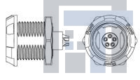 1-1877066-5 Стандартный цилиндрический соединитель ASY,RECPT,5 POS 80 DEG GRAY YLLW NUT