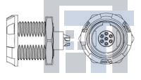 1-1877068-4 Стандартный цилиндрический соединитель ASY,RECPT,7 POS 0 DEG BLCK YLLW NUT