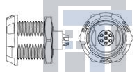 1-1877068-6 Стандартный цилиндрический соединитель ASY,RECPT,7 POS 80 DEG BLCK YLLW NUT