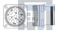 1811927-2 Круговой мил / технические характеристики соединителя 8Q8 Size 25 Recpt Kit A Key