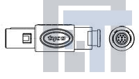 1877852-2 Стандартный цилиндрический соединитель PLUG 10P 80 DEG BLK 6.4 DIA