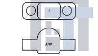 207680-1 Стандартный цилиндрический соединитель CABLE CLAMP SZ11 CPC