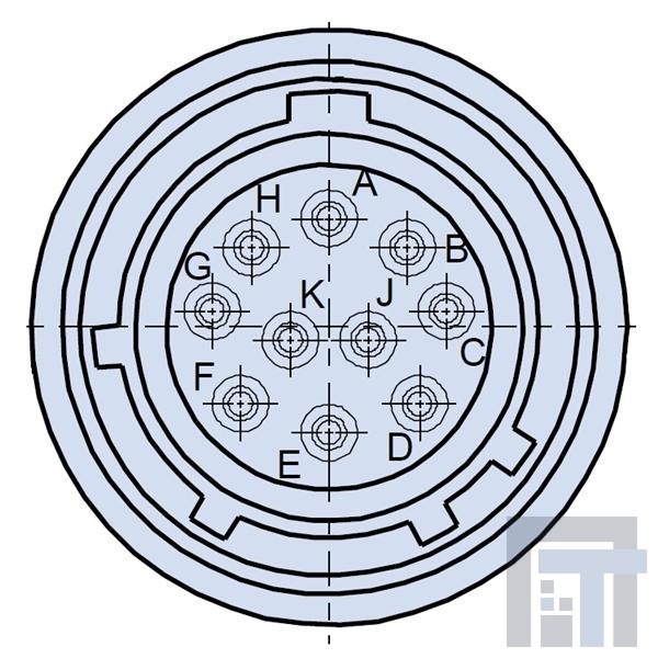 233-100-H5ZL09-35PN Круговой мил / технические характеристики соединителя