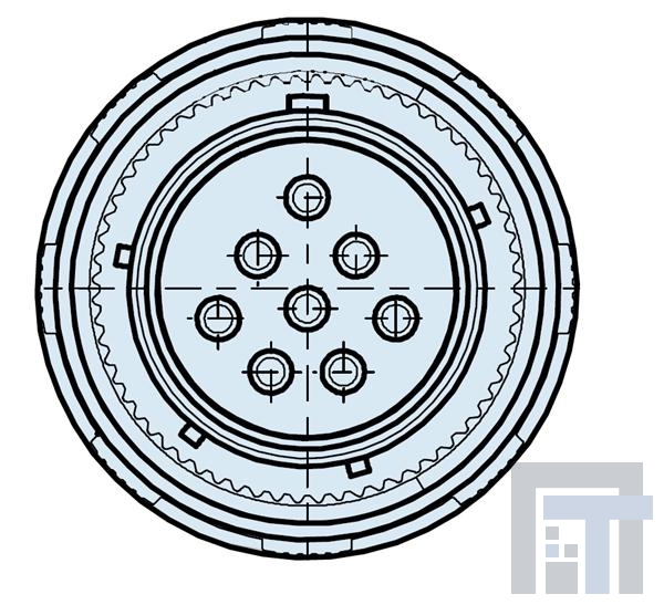 233-105-G6ZR21-35SN Круговой мил / технические характеристики соединителя