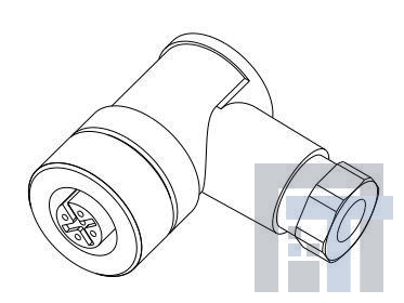 3-2271130-2 Цилиндрические метрические разъемы M12 FEMALE B CODE R/A 4P PG9 (AU)