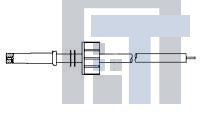 445058-1 Стандартный цилиндрический соединитель LGH-4 SGL MOLDED END LEAD