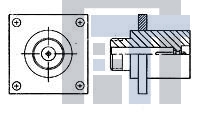 850912-1 Стандартный цилиндрический соединитель LGH-4 FLANGED RECEPT