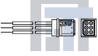 867471-1 Стандартный цилиндрический соединитель LGH RECPT W/FLY LEADS 6 PIN
