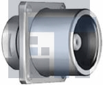 EBC-1S-303-CLL Цилиндрические защелкивающиеся разъемы FIXED RECEPTACLE W. FLANGE