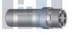 EGG-0B-402-YL Цилиндрические защелкивающиеся разъемы FIXED RECEPTACLE NUT FIXING