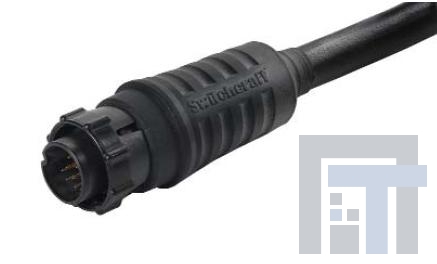 EN3C3M16CX Стандартный цилиндрический соединитель 16 AWG.CRIMP-MALE 3