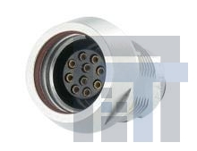 JBXEC2G10FCSDS Цилиндрические защелкивающиеся разъемы 10P Socket Recept Crimp Shell Size 2
