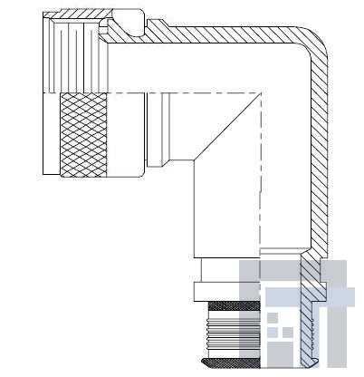 M85049-87-10P03 Круговой мил / технические характеристики корпусов разъемов SHIELD TERMINATION