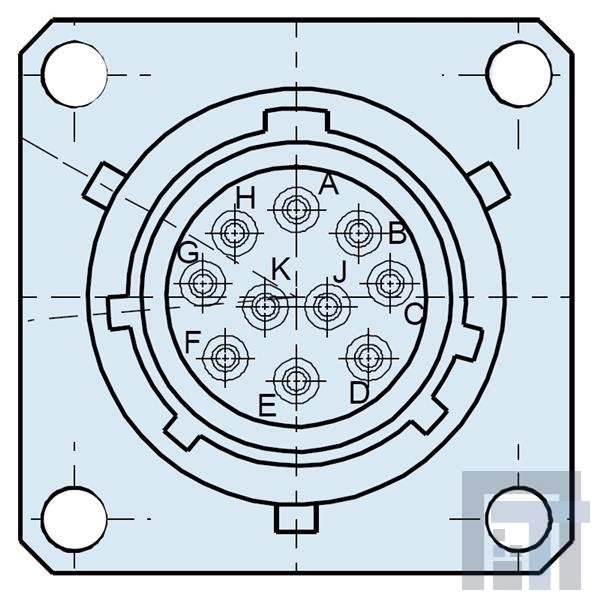 MS27476Y16E8S Круговой мил / технические характеристики соединителя HERMETIC CONNECTOR