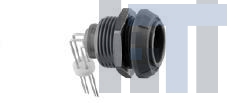 PKG-M0-6SL-VN Цилиндрические защелкивающиеся разъемы 6P FIXED RCPT PRINT W/2 NUTS BLK FNT NUT