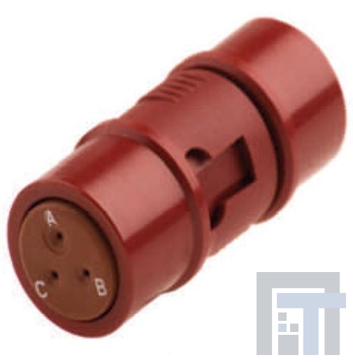 SJS816100 Стандартный цилиндрический соединитель PLUG SZ 16; RED TRIPLE SPLICE