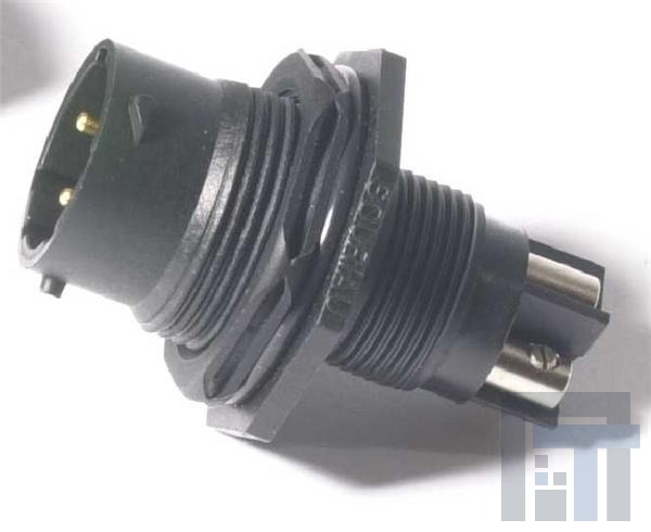 UTS7103W3S Стандартный цилиндрический соединитель UTS, Jam Nut Receptacle