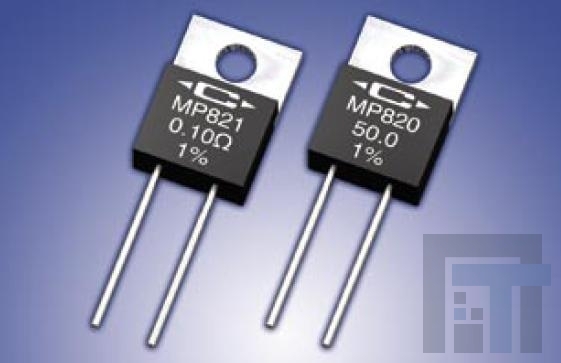 mp821-0.025-1 Толстопленочные резисторы – сквозное отверстие .025 ohm 20W 1% TO-220 NON INDUCTIVE