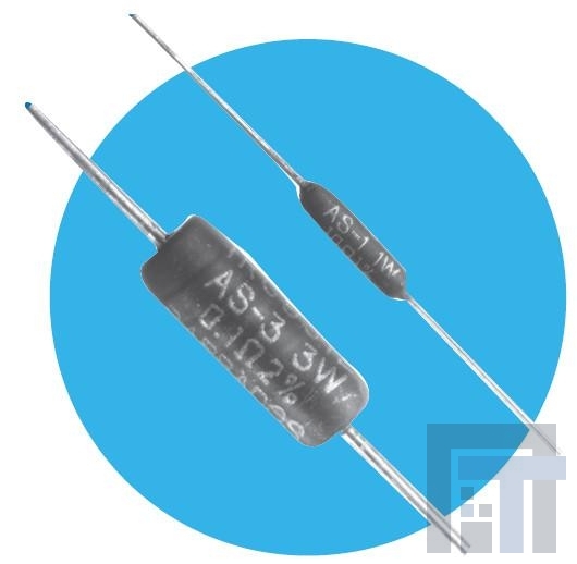 as-1-4-1r00-2% Резисторы с проволочной обмоткой – сквозное отверстие 1/4 WATT WW 1 OHM