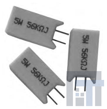 SQM10-5K1J Резисторы с проволочной обмоткой – сквозное отверстие 10W 5.1K OHM 5% RESISTOR RADIAL