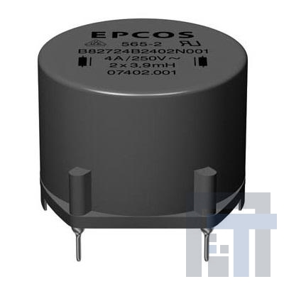 B82724B2152N020 Синфазные фильтры / дроссели RING CORE CHOKE 2X49MH 1.5A