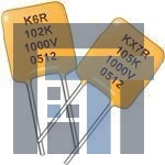 C322C182KCR5TA Многослойные керамические конденсаторы - покрытие с содержанием свинца 500volts 1800pF 10% X7R